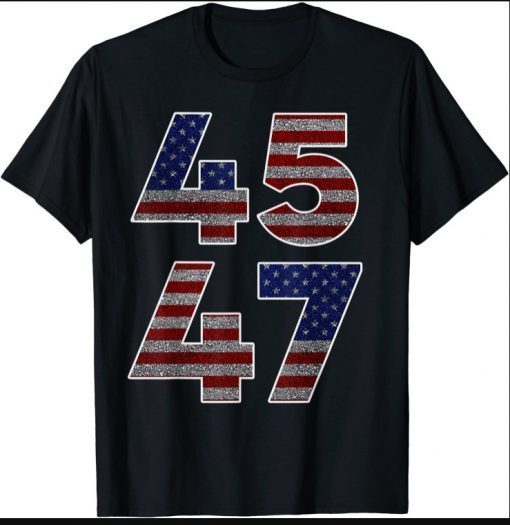 45 47 Trump 2024 Vintage USA Flag Tees T-Shirt