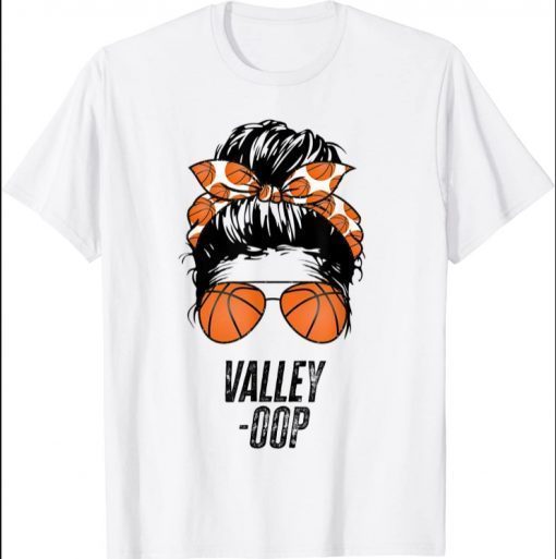 Phoenix Basketball Valley Oop messy bun sun basketball fan T-Shirt