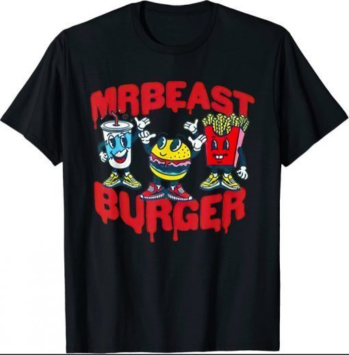 Retro Vintage Mr Game Funny Mr Gaming Beast Burger Game 2021 T-Shirt