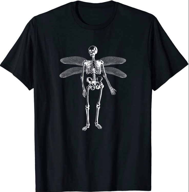 Skeleton Fairy Grunge Fairycore Aesthetic Gothic Cottagecore Tee T ...