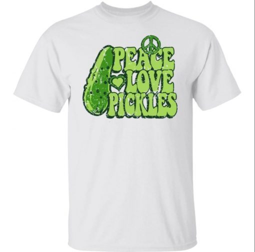 Cucumber peace love pickles shirt