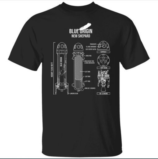 Blue origin new shepard shirt