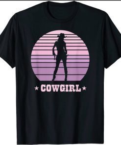 Funny Pink Cowgirl for Girls and Women T-Shirt