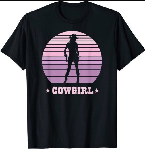 Funny Pink Cowgirl for Girls and Women T-Shirt