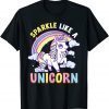 2021 Unicorn Rainbow Kawaii Anime Pastel Sparkle Like A Unicorn T-Shirt