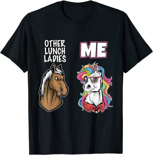 Funny Back to School Lunch Lady Gifts Cafeteria Worker Cool Ladies T-Shirt