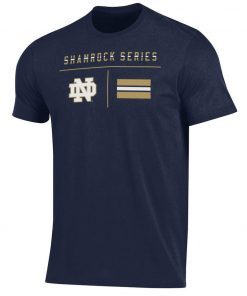 Official Navy Notre Dame Fighting Irish 2021 Shamrock T-Shirt