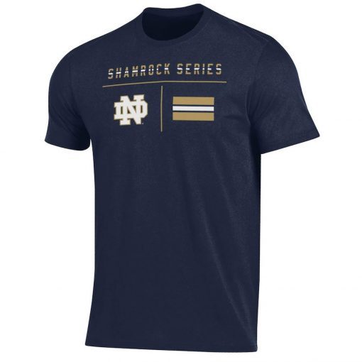 Official Navy Notre Dame Fighting Irish 2021 Shamrock T-Shirt