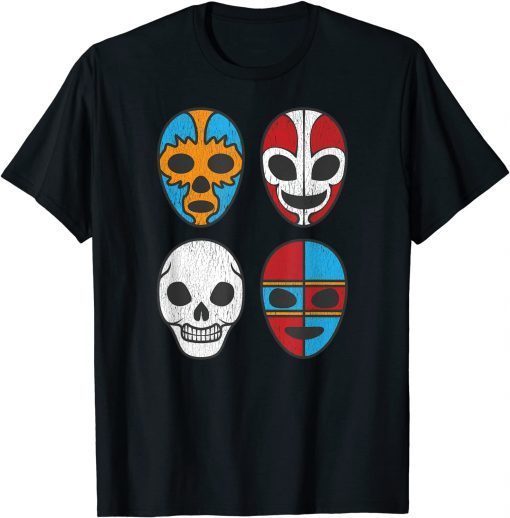 Lucha Libre Masks Freestyle Wrestling Sports Show Mexico Fun Unisex T-Shirt