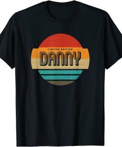 Funny Mens Danny Name Retro Vintage Sunset Limited Edition T-Shirt