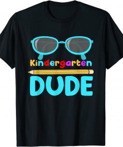 Official Kindergarten Dude Funny First Day Back To School Student T-Shirt