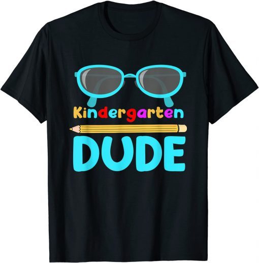 Official Kindergarten Dude Funny First Day Back To School Student T-Shirt