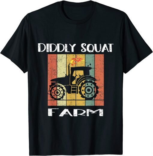 Perfect Tractor Design Diddly Squat Farm Speed And Power T-Shirt