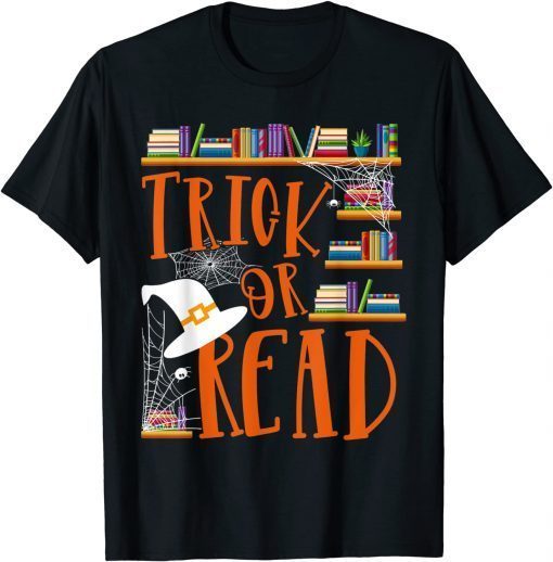 Librarian Trick or Read Library Event Halloween Book Lovers T-Shirt