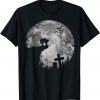 Halloween Bats and Black Cats Witchs Moon trick treat Shirt T-Shirt