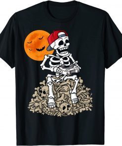 Halloween Skeleton Gamer Boys Kids Teens Gaming Gift Shirts