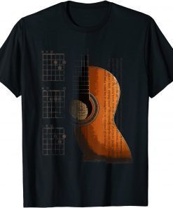 DAD Chords Cool Acoustic Guitar Musician 2021 Tee Shirt