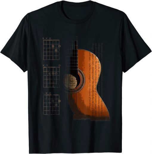 DAD Chords Cool Acoustic Guitar Musician 2021 Tee Shirt