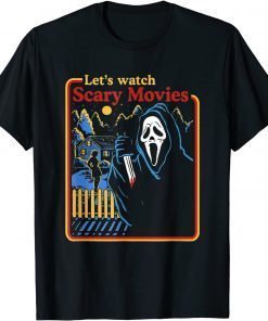 Ghost Face Lets Watch Scary Movie T-Shirt