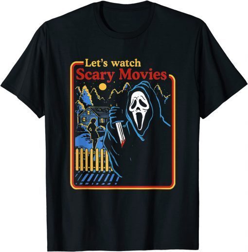 Ghost Face Lets Watch Scary Movie T-Shirt