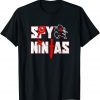 Cool Spy Gaming Ninjas Surrounded By Shurikens T-Shirt