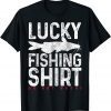 Funny Lucky Catfisher Gift T-Shirt