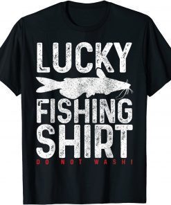 Funny Lucky Catfisher Gift T-Shirt