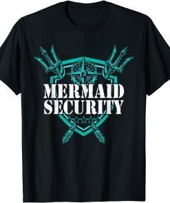Official Mermaid Security Merman Pool Party Swimming T-Shirt