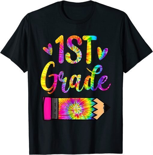 Official Back To School shirt 1St Grade Teacher Tie Dye T-Shirt