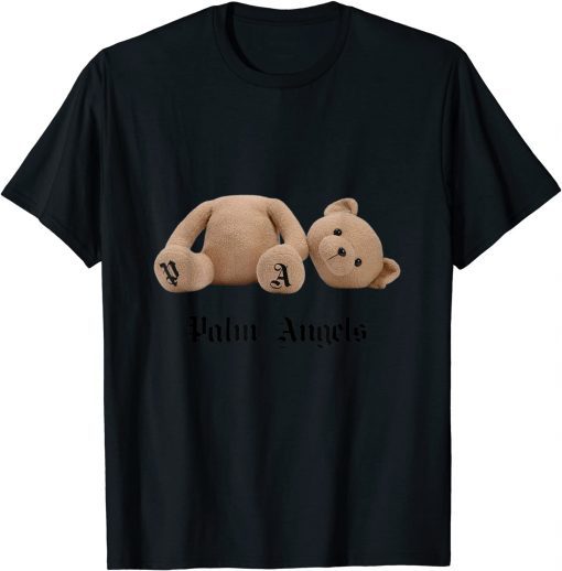 2021 Palm Angels Bear Design T-Shirt
