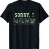 Sorry, I-DGAF Funny Hidden Message Guitar Chords Funny T-Shirt