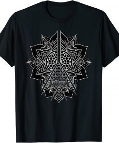 Sacred Geometry Honeycomb Lotus Mandala Geometric Unisex T-Shirt