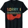 T-Shirt Sorry I-DGAF Sarcastic Hidden Message Guitar Chords Lovers