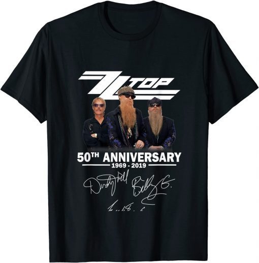 ZZ Top 50th Anniversary Music 2021 T-Shirt