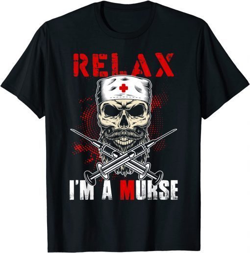 Mens Funny Male Nurse Halloween Costumes Murse Men Nurse Unisex T-Shirt