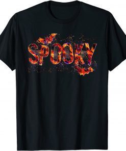 Tie Dye Bats It's Spooky Season Spooky Fan Halloween Costume Gift Tee Shirt