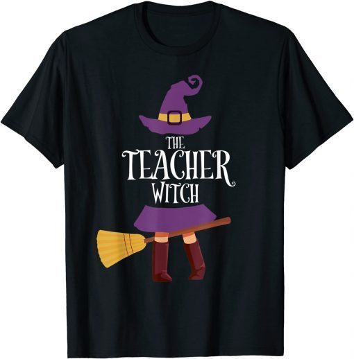 Teacher Witch Matching Halloween Pajamas Family Teaching T-Shirt
