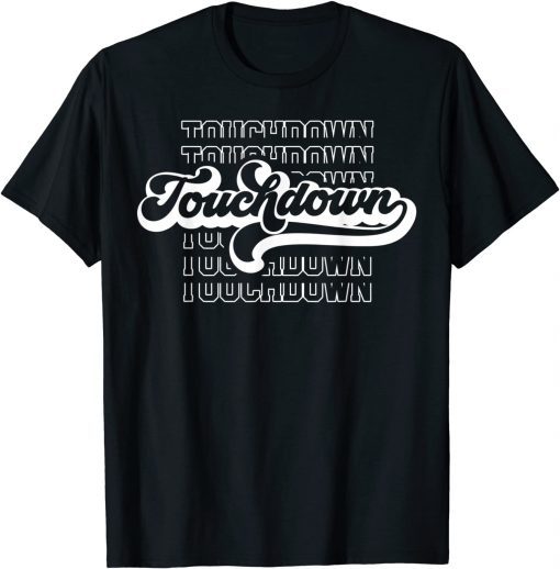 2021 Vintage Style Touchdown Game Day Football Sports Fan Gifts T-Shirt