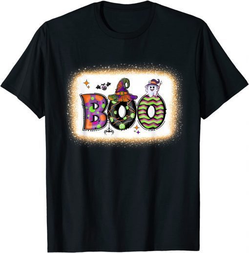 Boo Halloween Costume Spiders Ghosts Pumpkin And Witch Hat Gift T-Shirt