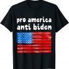 Pro America Anti Biden Flag Usa Impeach Joe Biden Anti Biden T-Shirt