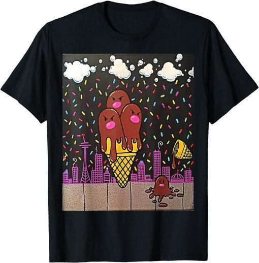 Graphic Drawing Seattle Ice Cream Unisex T-Shirt