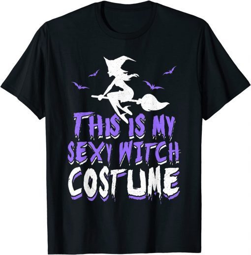 Sexy Halloween Witch Broom Apparel For Halloween Party Unisex T-Shirt