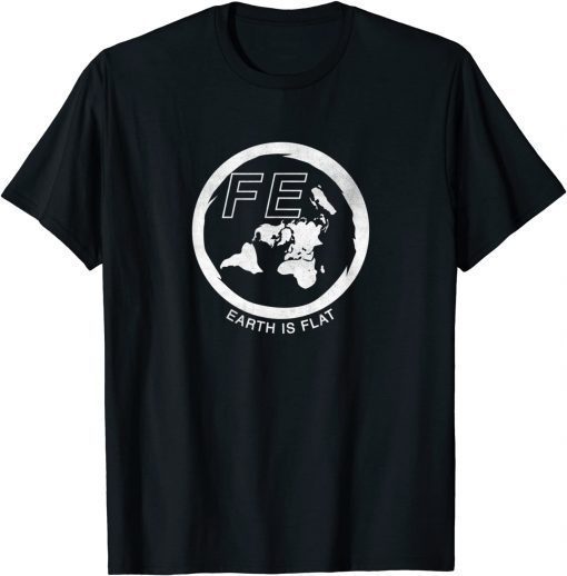 FLAT EARTH LOGO WHITE Shirts