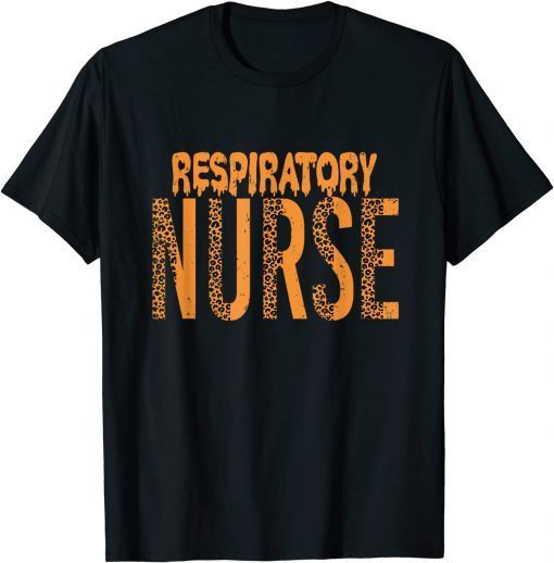 Respiratory Therapist Nurse Halloween Costume Leopard RT T-Shirt