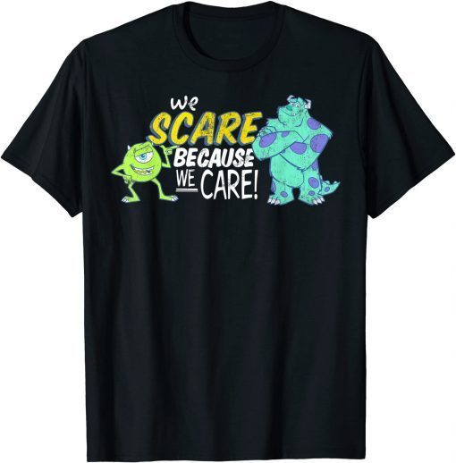 Tee Shirt Disney Monsters Inc. Scare We Care Graphic