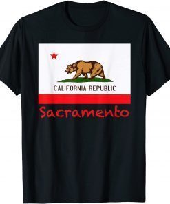 Sacramento California Flag Souvenir T-Shirt