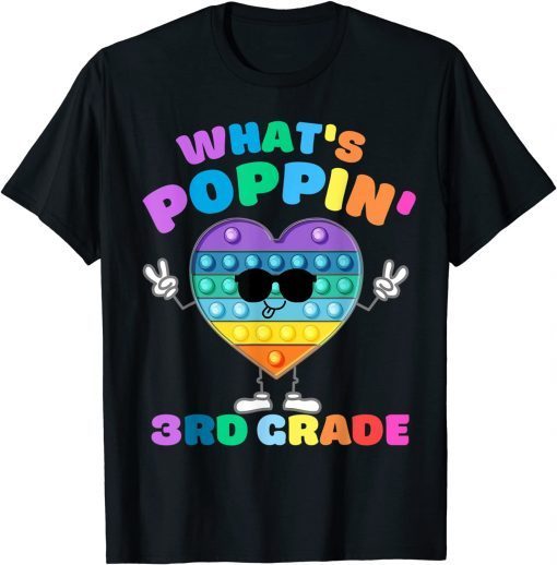 3rd Grade First Day Of School Pop It Push It Fidget Toy Kids Classic T-Shirt