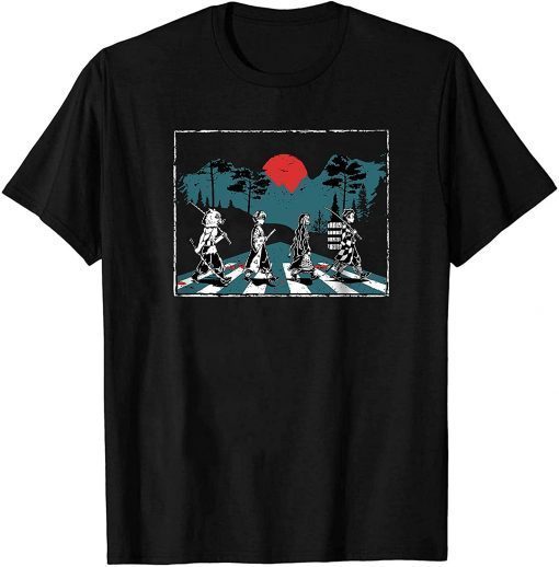 Official Anime Demon Slayer Shirt Men Nezuko Zenitsu Tanjiro Inosuke Tshirt