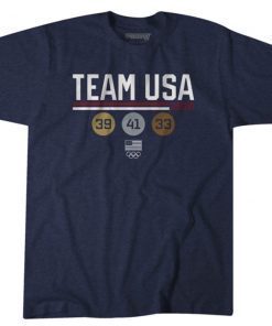 Official TEAM USA MEDAL COUNT T-Shirt