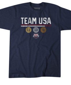TEAM USA SWIMMING MEDAL COUNT Shirt T-Shirt